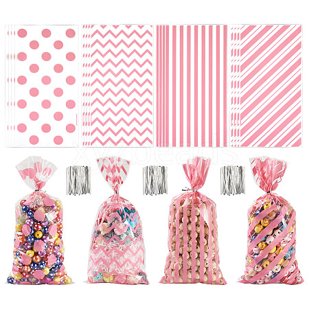 4 Styles OPP Cellophane Candy Storage Bags Sets ABAG-TAC0013-20A-04-1
