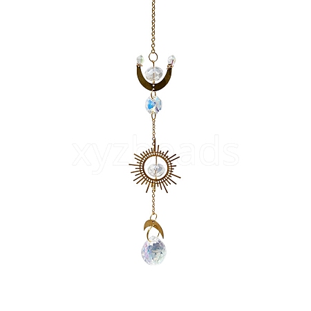 Crystal Glass Sun Catcher Pendant PW-WG88E45-05-1