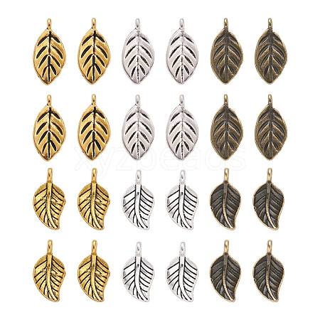 300Pcs 6 Style Tibetan Style Alloy Pendants FIND-PJ0001-09-1