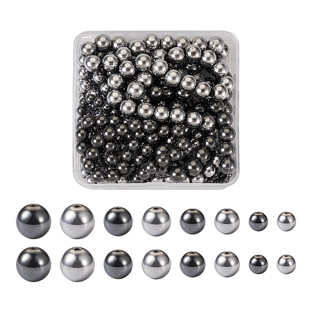 8 Strands 8 Styles Non-magnetic Synthetic Hematite Beads Strands G-TA0001-41-1