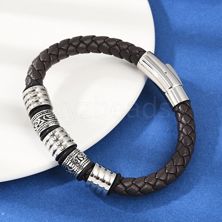 Braided Microfiber Leather Cord Bracelets BJEW-D304-16P-03-1