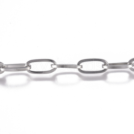 Tarnish Resistant 304 Stainless Steel Chain CHS-G017-10P-1.0mm-1