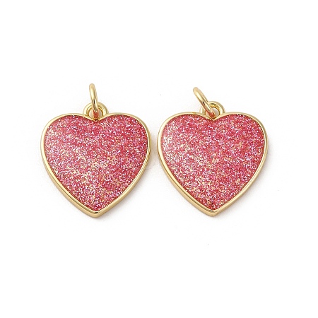 Brass Enamel Pendants KK-S525-11G-A-1