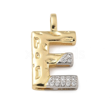 Brass Micro Pave Cubic Zirconia Pendants KK-B126-02G-E-1