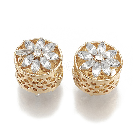 Alloy Rhinestone Beads PALLOY-T048-02G-1