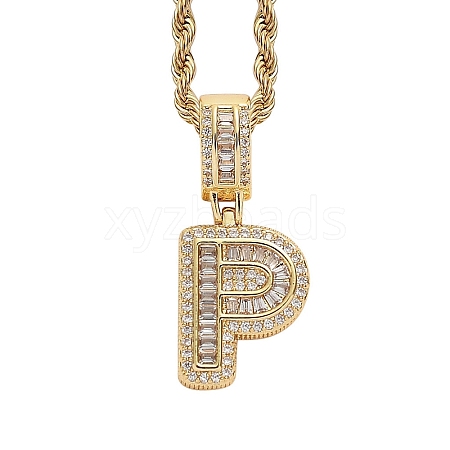 Brass Micro Pave Cubic Zirconia Pendants PW-WG3207D-31-1