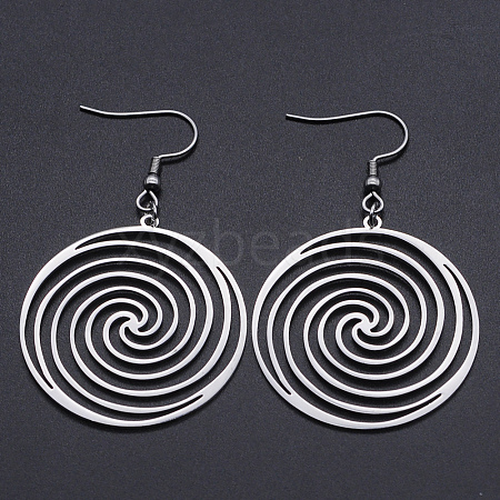 Non-Tarnish 201 Stainless Steel Dangle Earrings X-STAS-S105-JN602-1-1