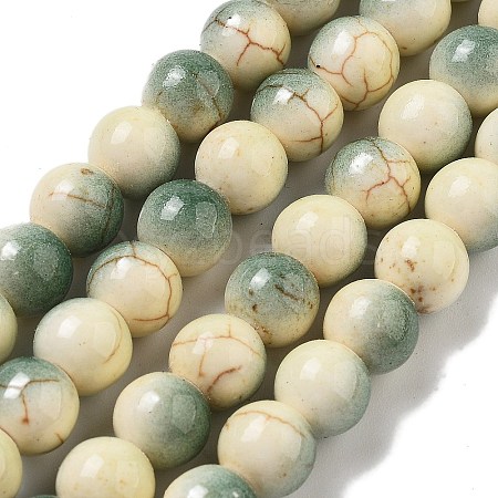 Synthetic Turquoise Dyed Beads Strands G-E594-24Q-1