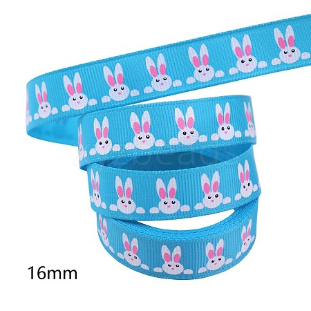 Easter Theme Polyester Grosgrain Ribbons EAER-PW0001-209G-1