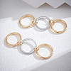 2Pcs Stainless Steel Micro Pave Cubic Zirconia Finger Rings RJEW-UN0003-10A-2