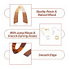 Biyun DIY V-shape Dangle Earrings Making Kit DIY-BY0001-42-15