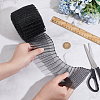 5 Yards Polyester Pleated Mesh Ribbon OCOR-BC0006-81B-3
