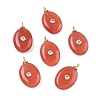 Dyed Natural White Jade  Pendants KK-C251-01B-01-1