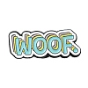 Dog Theme Zinc Alloy Word Brooch JEWB-M032-01F-EB-1