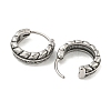 316 Surgical Stainless Steel Hoop Earrings EJEW-D096-09E-AS-2