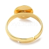 Rack Plating Adjustable Brass Ring Findings KK-F090-08G-03-3