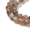 Natural Multi-Moonstone Beads Strands G-B074-B08-03-4