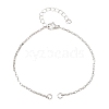 Brass Box Chain Bracelet Making KK-CBADBBF-02P-1