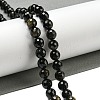 Natural Golden Sheen Obsidian Beads Strands G-E571-A01-02-2