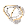 304 Stainless Steel Open Cuff Rings for Women RJEW-K321-01H-4