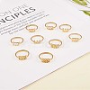 Number Pendant Necklace & Open Cuff Ring JX202A-4