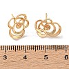 Brass Stud Earring Findings KK-Z164-04G-02-3