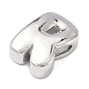 Brass Initial Beads KK-B167-27P-01R-2