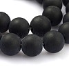 Frosted Glass Round Bead Strands GLAA-J064-10mm-02-1