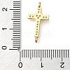 Brass Pave Clear Cubic Zirconia Connctor Charms KK-M101-02F-G02-3