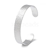 304 Stainless Steel Cuff Bangles for Women BJEW-Z078-11P-1