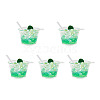 Transparent Resin Big Pendants RESI-TAC0019-04A-20