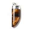 Natural Tiger Eye Pendants G-P474-04S-05-2