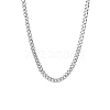 Non-Tarnish 201 Stainless Steel Curb Chain Necklaces for Men NJEW-Q336-08A-P-1