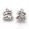 Tibetan Style Alloy Bunny Charms TIBEP-T002-45AS-RS-1