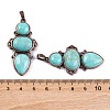 Synthetic Turquoise Pendants G-Q158-04-04-3