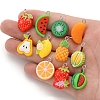 Resin Fruit Pendants PW-WGB3762-01-3