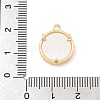 Brass Micro Pave Clear Cubic Zirconia Pendants KK-C080-03G-3