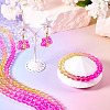 2 Strands Baking Paint Transparent Glass Beads DGLA-TA0001-20B-7