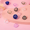 12Pcs 6 Colors Transparent Glass Bead Cap GLAA-TA0002-06-4