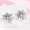 304 Stainless Steel Crystal Rhinestone Stud Earrings EJEW-G423-15P-2