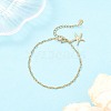 304 Stainless Steel Cable Chains Bracelets for Women BJEW-JB12448-02-1