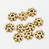 Tibetan Style Alloy Daisy Spacer Beads GLF1022Y-01AG-2