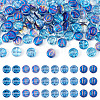 100Pcs 5 Styles Transparent Electroplated UV Plating Glass Beads GLAA-TA0003-19B-1