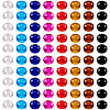 Craftdady 88pcs 8 colors Glass European Beads GLAA-CD0001-10-10