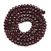 Natural Garnet Beads Strands G-K376-B08-02-3