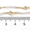 Handmade Triangle Brass Link Chains KK-F871-52G-2