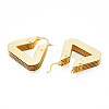 Brass Multi-Layer Triangle Hoop Earrings for Women EJEW-N011-90-3