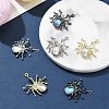 6Pcs 3 Colors Halloween Rack Plating Alloy Pendants PALLOY-FS0001-03-2