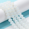 Imitation Jade Solid Color Glass Beads Strands EGLA-A034-J3mm-MD06-3