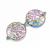 Plated Alloy Locket Pendants PALLOY-S114-11-2